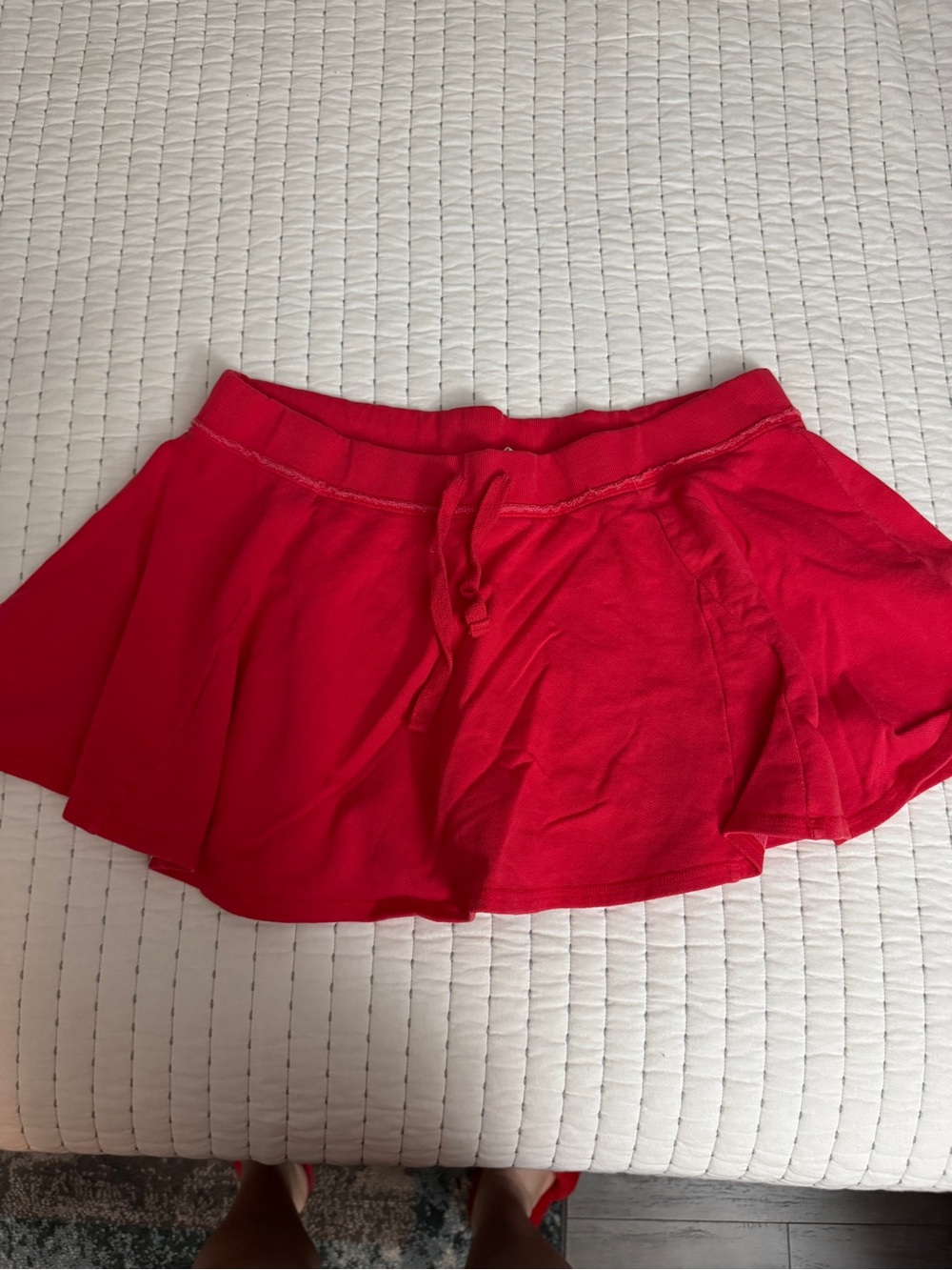 PINK Red Women's Knit Drawstring Skirt